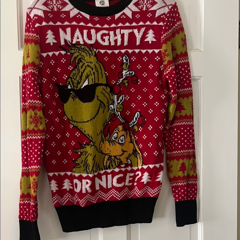 Red Grinch Christmas Sweater